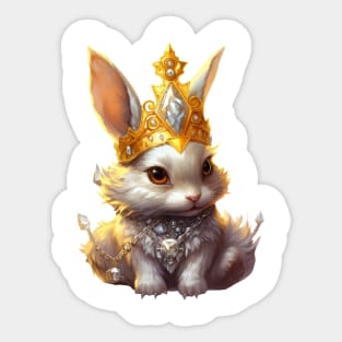 Rabbit King Sticker